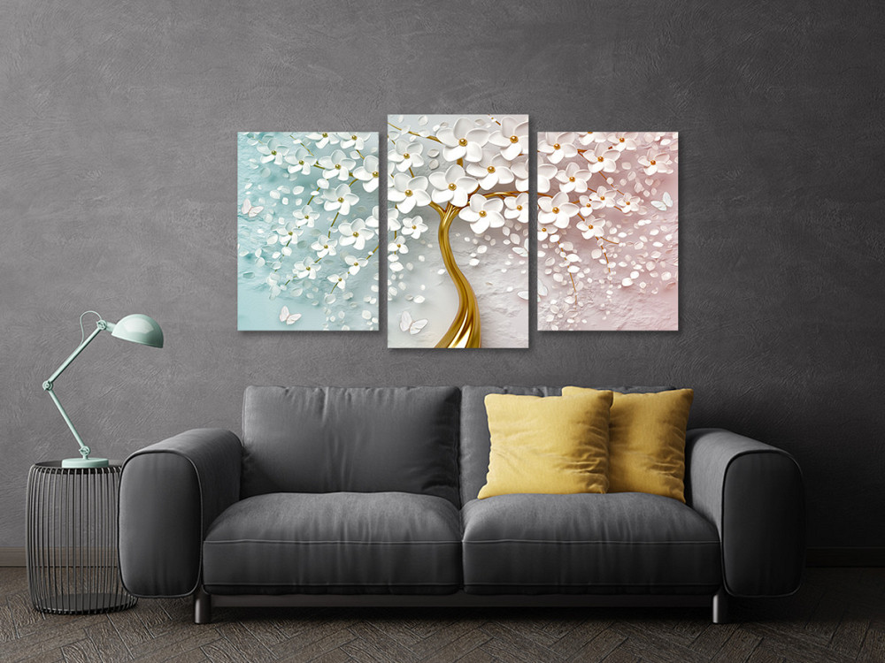 Модульная картина в гостиную / спальню Квіткове дерево  Art-628_3 Киев - изображение 3