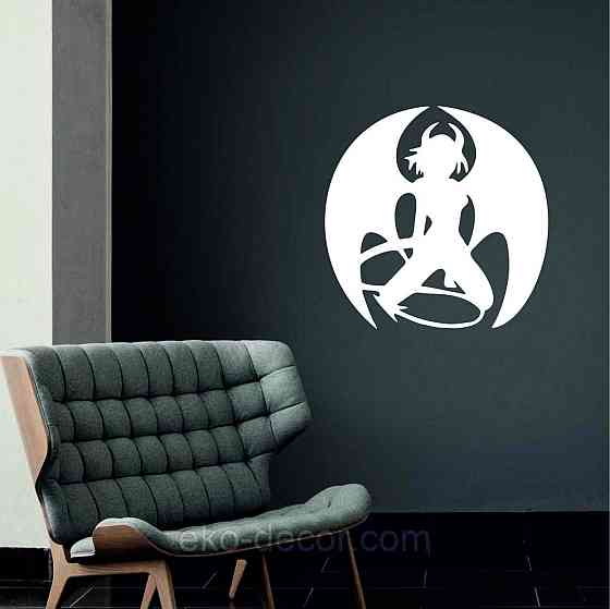 Декоративное настенное Панно «Дьяволица», Декор на стену 90*90 см, Белый Киев