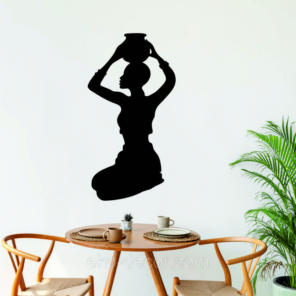 Декоративне настінне Панно «Дівчина з глечиком», Декор на стіну Київ - фото 2