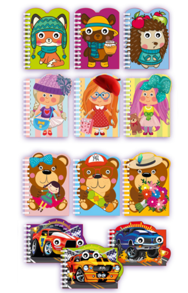 Блокнот "Апельсин" "Оченята" В7, 40 арк, лаковка, пружина, роз. 115х85 мм, шт Київ - фото 1