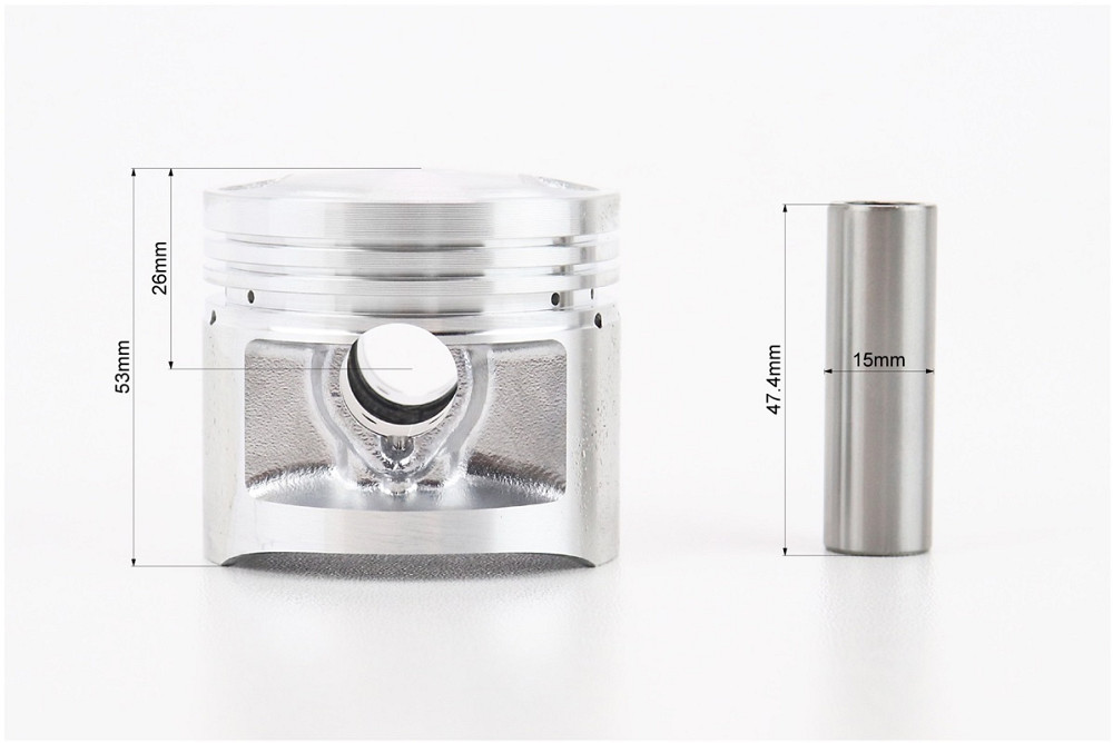 Циліндр к-кт (ЦПГ) 125cc Ø56,5мм, висота 69/96мм, палець 15мм Китай Київ - фото 6