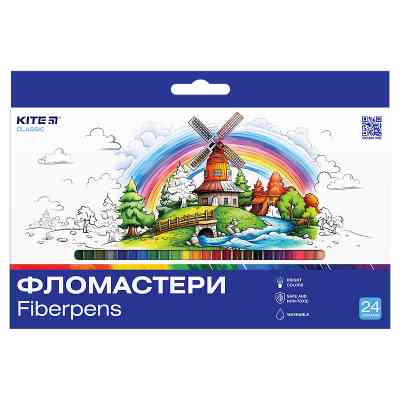 Фломастеры Kite Dogs 24 цвета (K-456) Винница