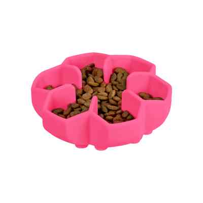 Универсальная посуда для животных WAUDOG Silicone миска для медленного питания 450 мл розовая (23537) Винница