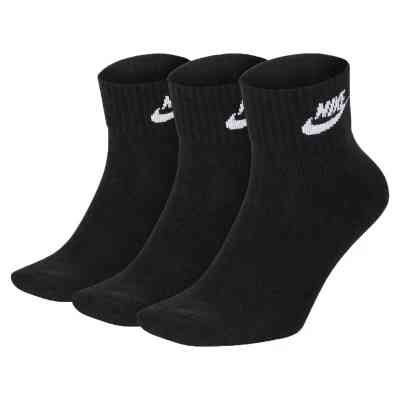 Шкарпетки Nike U NK NSW EVRY ESSENTIAL ANKLE 3PR SK0110-010 34-38 3 пари Чорні (193145890510) Вінниця