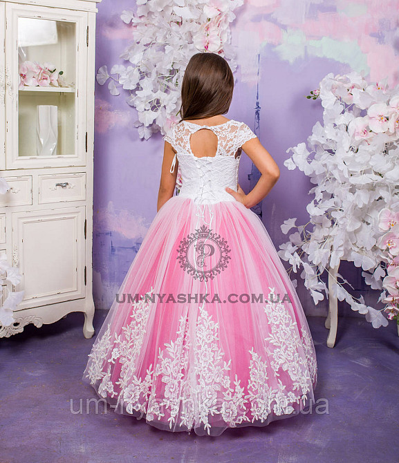 Длинное нарядное платье Дианочка Малиновое на 4-5, 6-7, 8-9 лет Кривой Рог - изображение 2