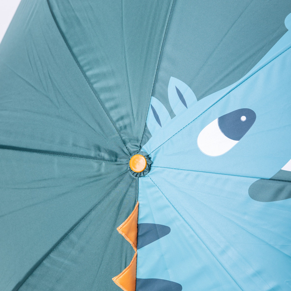 Класична дитяча парасолька-тростина механічна з поліестеру міцна надійна 8 спиць діаметр 89 см Зелений HP-23-12GR Київ - фото 10