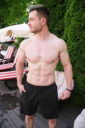 Пляжні шорти чоловічі Pobedov Vocation Black Київ