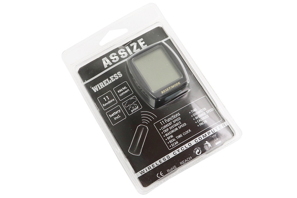 Велокомп'ютер 11-функцій, бездротовий, чорний AS-4000 (без батарейок) Київ - фото 3