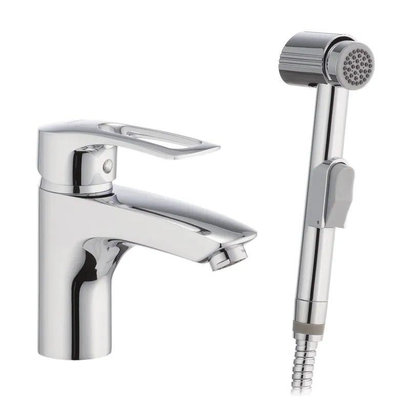 Смеситель для умывальника Haiba Germes 001 с гигиенической лейкой HB0918 Харьков - изображение 1