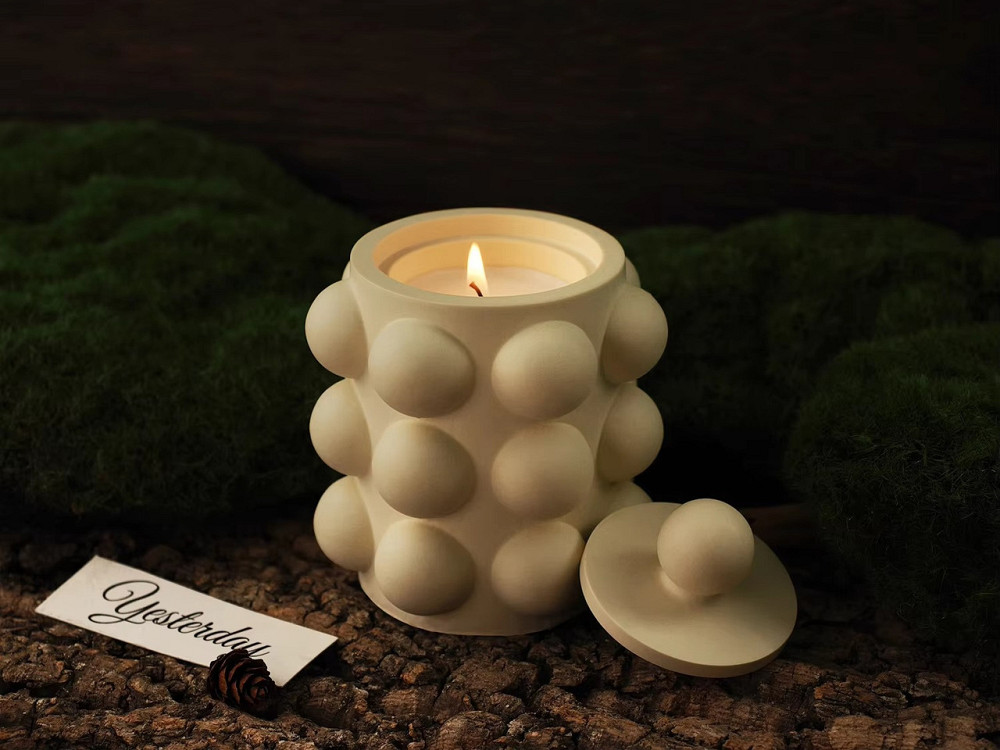 Силиконовая форма для подсвечника из смолы,глины,воска 92 х 95 мм 