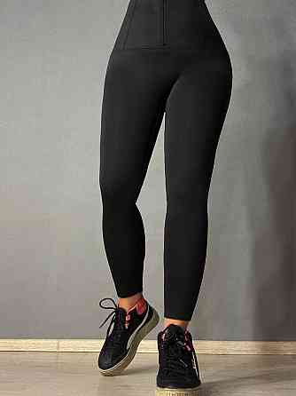 Лосины женские Bocska 2806 утепленные на меху с корсетом черные, черный, L Киев