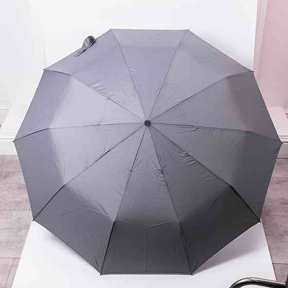 Парасолька автоматична з дерев'яною ручкою класична з поліестеру діаметр 116 см Сірий HP-23-8G Коломыя