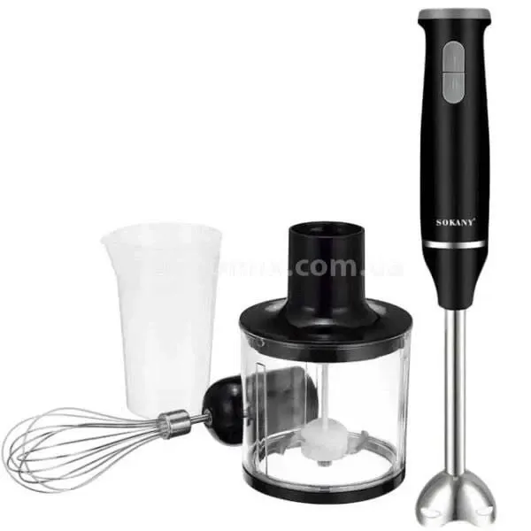 Бытовой ручной блендер 5 в 1 Sokany SK-1714-5, 800 Вт, многофункциональный, для кухни Одесса - изображение 2