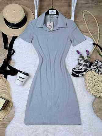 Стильне жіноче плаття-поло в спортивному стилі Сірий, 40/42 Одеса