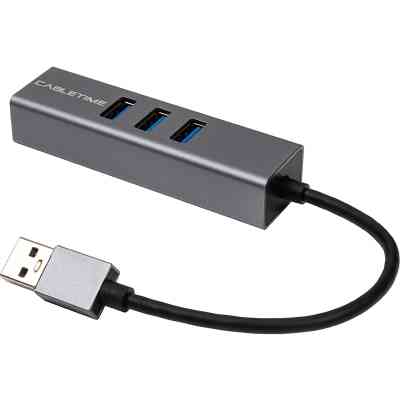 Концентратор Cabletime USB 3.0 to 3xUSB 3.0 + RJ45 0.15m (CA913374) Вінниця