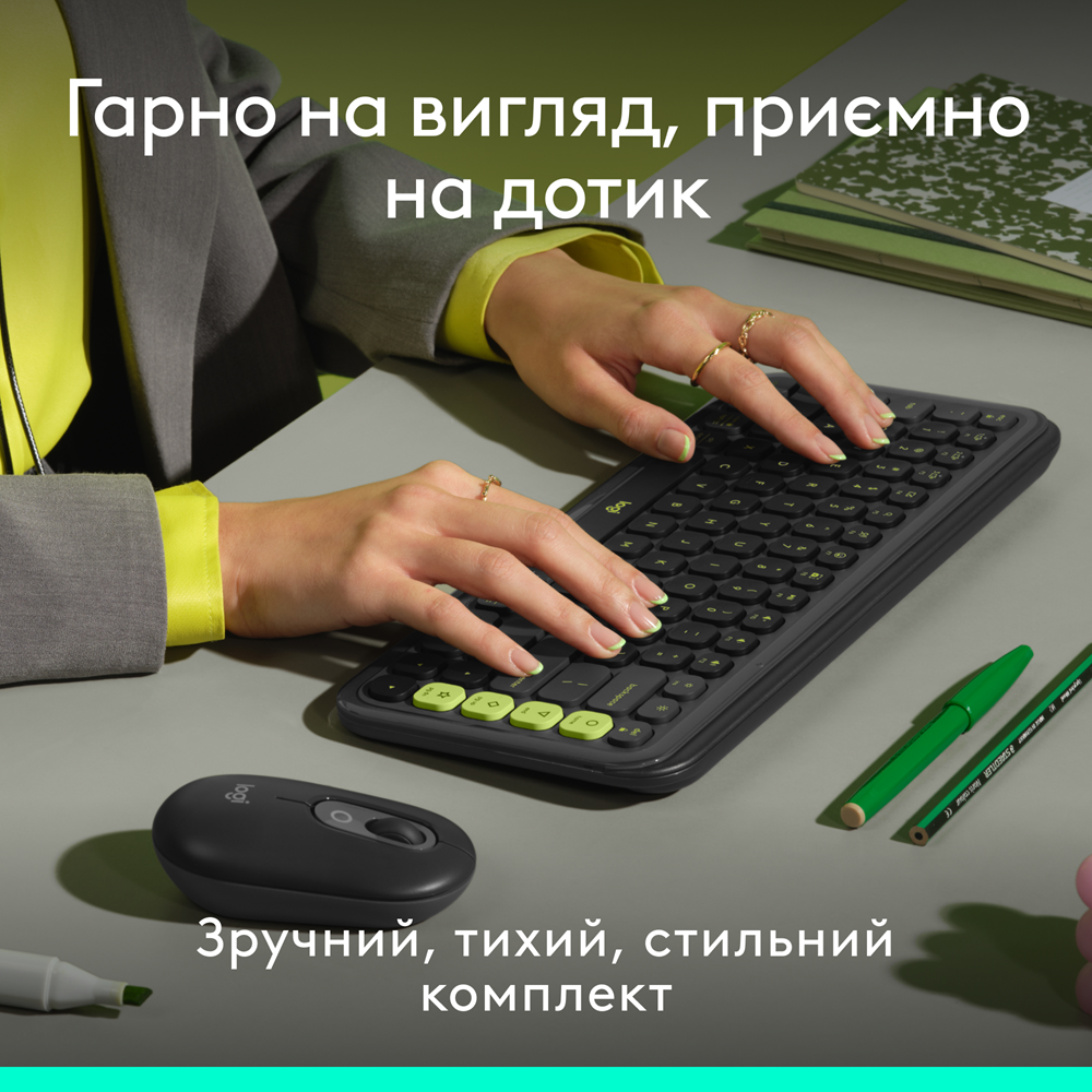 IT набір Logitech Pop Icon Combo Graphite (L920-013156) (7031714) Киев - изображение 9