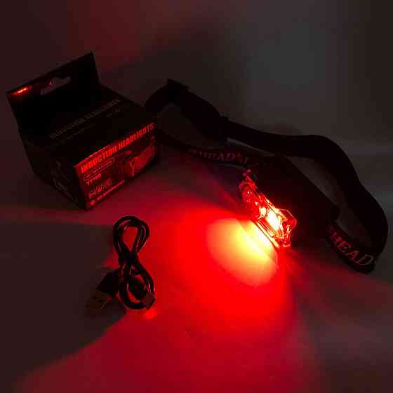 Led headlamp налобный фонарь YY-19B-3SMD+2COB(white+yellow+red), Фонарик налобник DW-44 Львов
