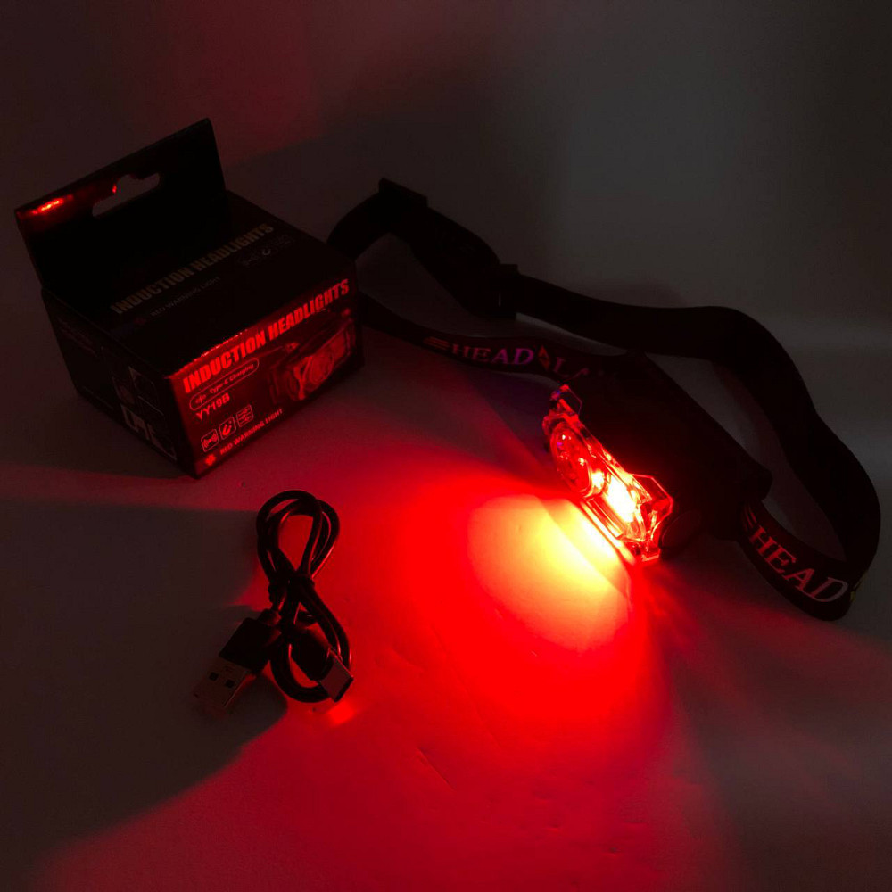 Led headlamp налобный фонарь YY-19B-3SMD+2COB(white+yellow+red), Фонарик налобник DW-44 Львов - изображение 5