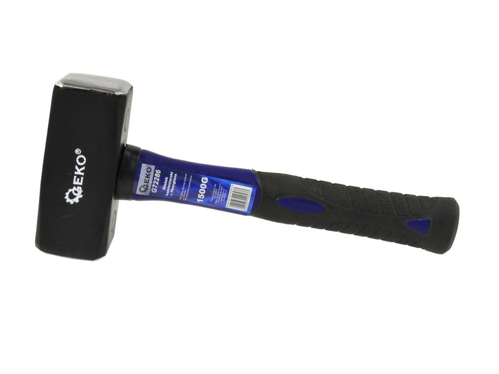 Молот (кувалда) "GeKo" 1,5 кг з ручкою зі скловолокна покритого TPR довжиною  262 мм Киев - изображение 1