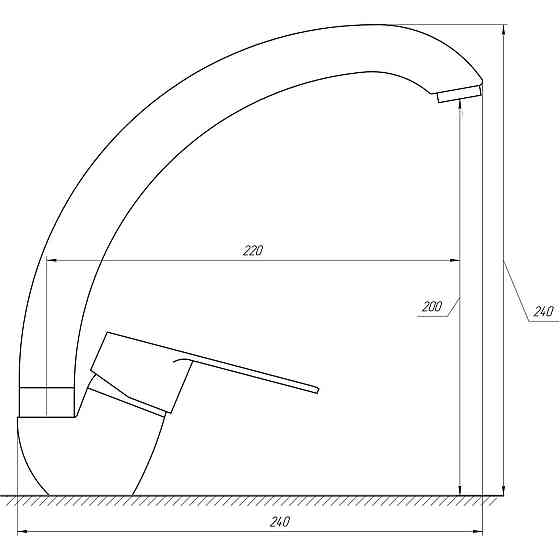 Змішувач для кухні DOMINO BLITZ DBC-103S (000010461) Київ