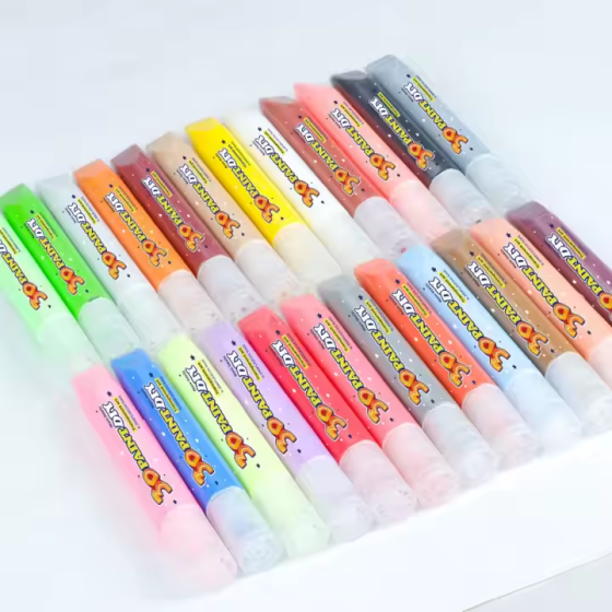 Вітражні фарби 3D, набір фарб-маркерів для творчості та рукоділля, 24 кольори Кам'янець-Подільський