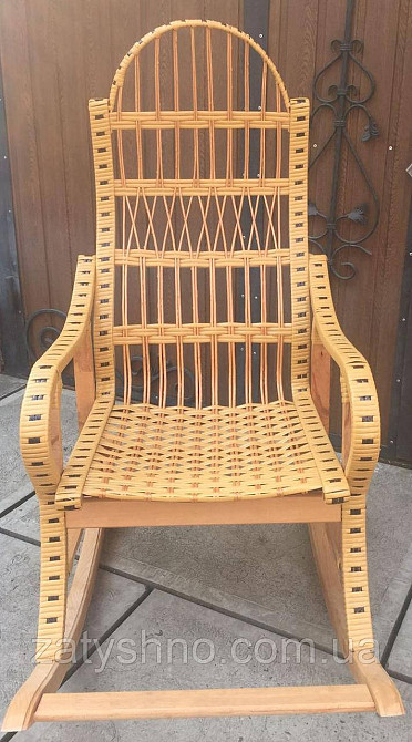 Крісло гойдалка плетене | крісло-гойдалка для відпочинку садова для дачі Київ - фото 5