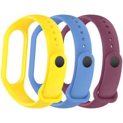 Ремінець до фітнес браслета Armorstandart комплект 3шт Xiaomi Mi Band 7/6/5 New Style Viola (ARM87046) Вінниця - фото 1