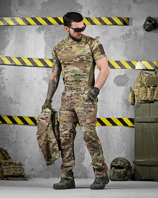 Літній еластичний тактичний костюм fragment 3в1 мультикам ДЛ6476 Одеса - фото 6