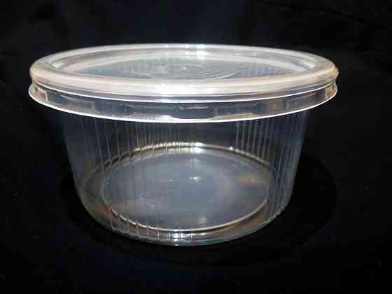 Банка с крышкой 0,250 л Одноразовая пластиковая упаковка Флексопринт Павлоград