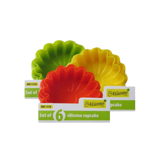 Набір форм для випікання кексів силікон 6шт MR-1176 Maestro Житомир - изображение 3