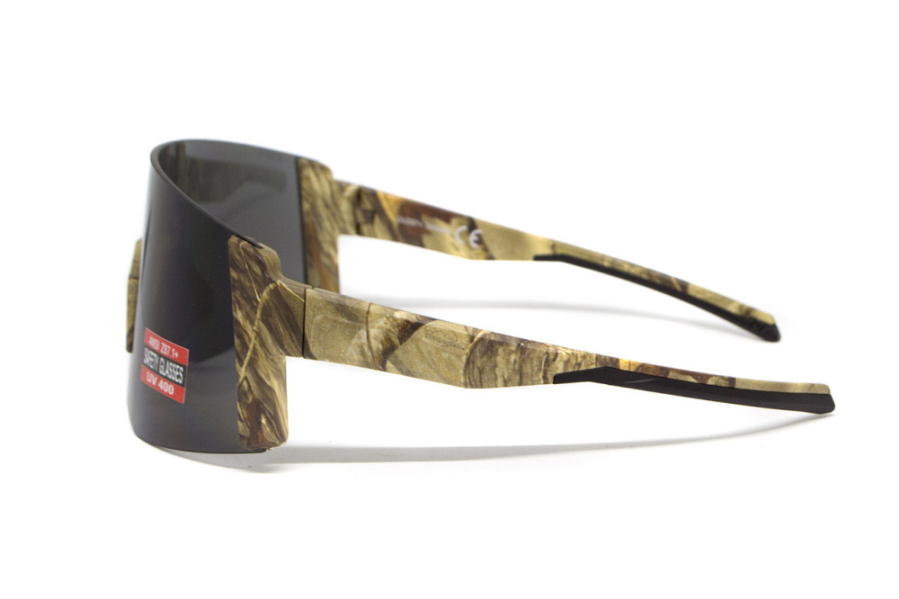 Окуляри захисні Global Vision Astro Camo (gray), сірі в камуфльованій оправі (з можливістю установки діоптрійної вставки) Запорожье - изображение 4