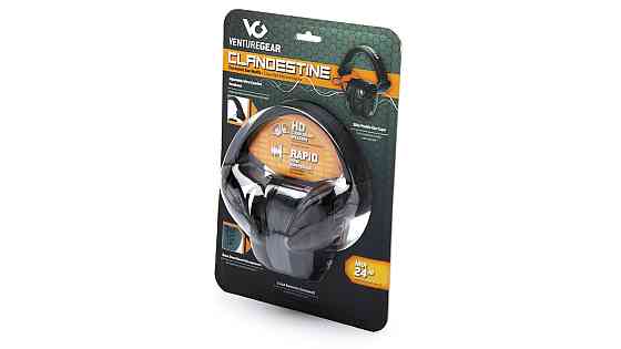 Активні навушники протишумні захисні Venture Gear Clandestine NRR 24dB (чорні) Запоріжжя