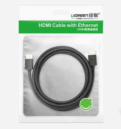 Кабель HDMI M - M, 3.0 м, V2.0 Cafule 4K, HD104 UGREEN Чорний Винница