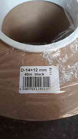 Самоклеючий гумовий ущільнювач для вікон та дверей профіль D 14х12 (40м) чорний Павлоград