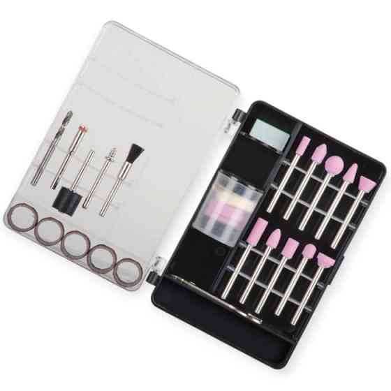 Камені шліфувальні набір 42шт з аксесуарами для гравера, осі 3,2 мм (кейс) Мукачево