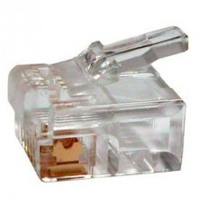 Конектор Eserver RJ12 6P6С, уп. 100шт (WT-6001D) Вінниця - фото 3