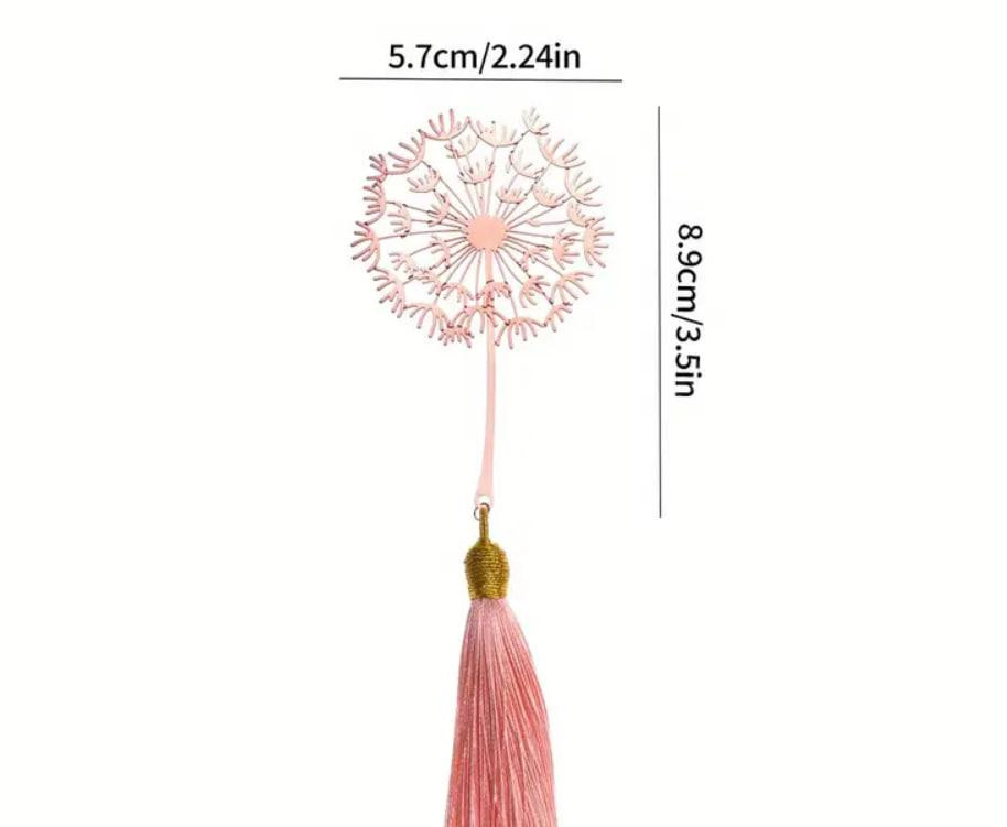 Вінтажна металева закладка Кульбабка з бахромою. ОригІнальна закладка для книжок. Подарунок для книг Київ - фото 2