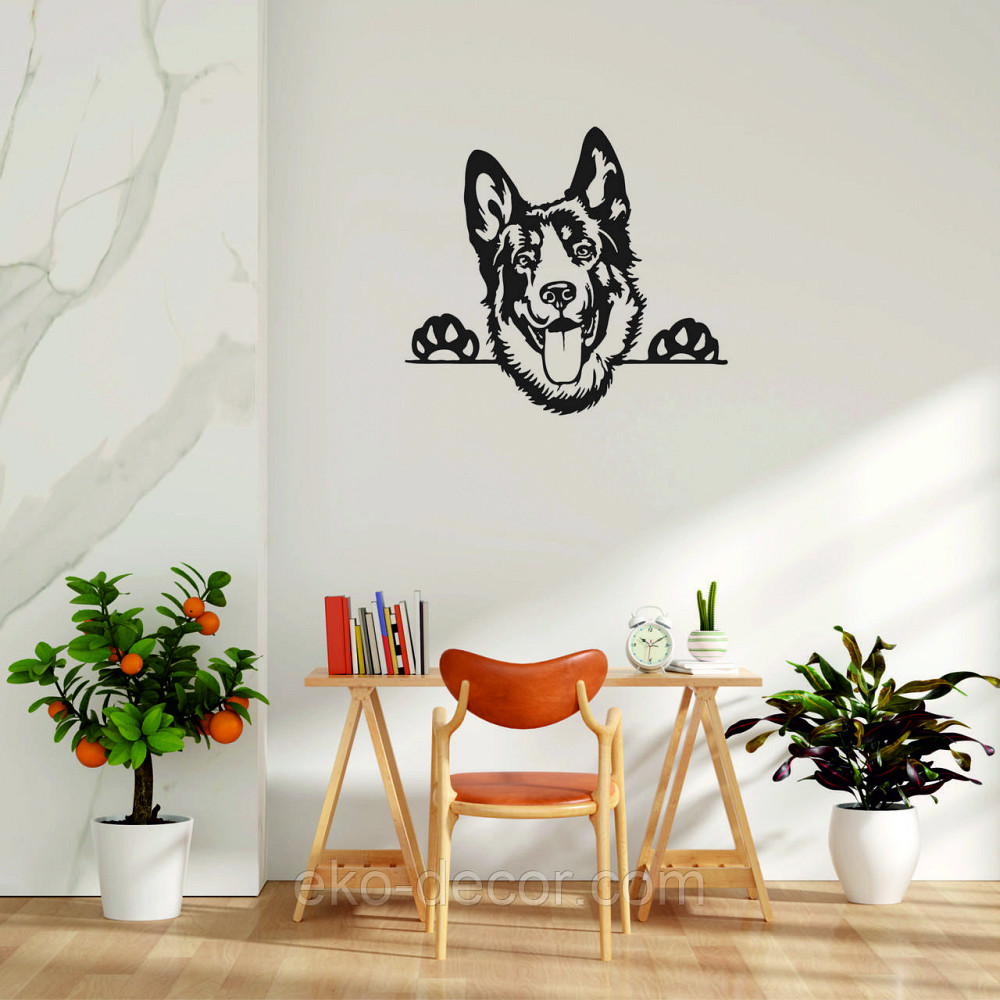 Декоративне настінне Панно «Вівчарка», Декор на стіну 90*80 см, Чорний Київ - фото 8