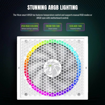 Блок питания Gamemax 850W (RGB 850G WH) Винница - изображение 6