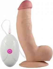 Реалістичний вібратор - The Ultra Soft Dude Vibrating 8.5" Sex Aura Київ