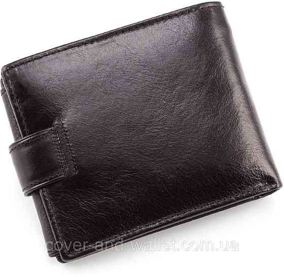 Шкіряний чоловічий портмоне з гладкої шкіри ST B 102 Leather Київ