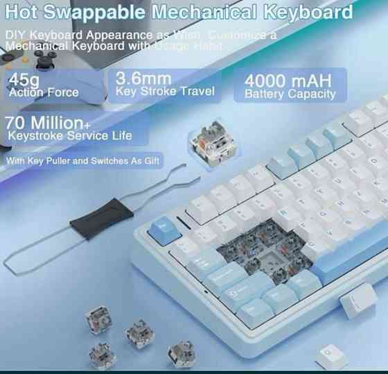 Ігрова Бездротова Клавіатура AULA F75 Київ