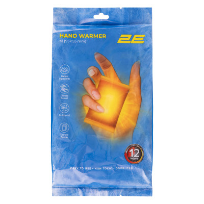 Химическая грелка 2E для рук розмір М (95х55 мм), до 12 годин - 10 пар (2E-HW12M-PAC) Винница - изображение 1