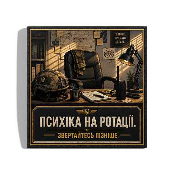 Патч / шеврон Психіка на ротації. Звертайтесь пізніше Запоріжжя