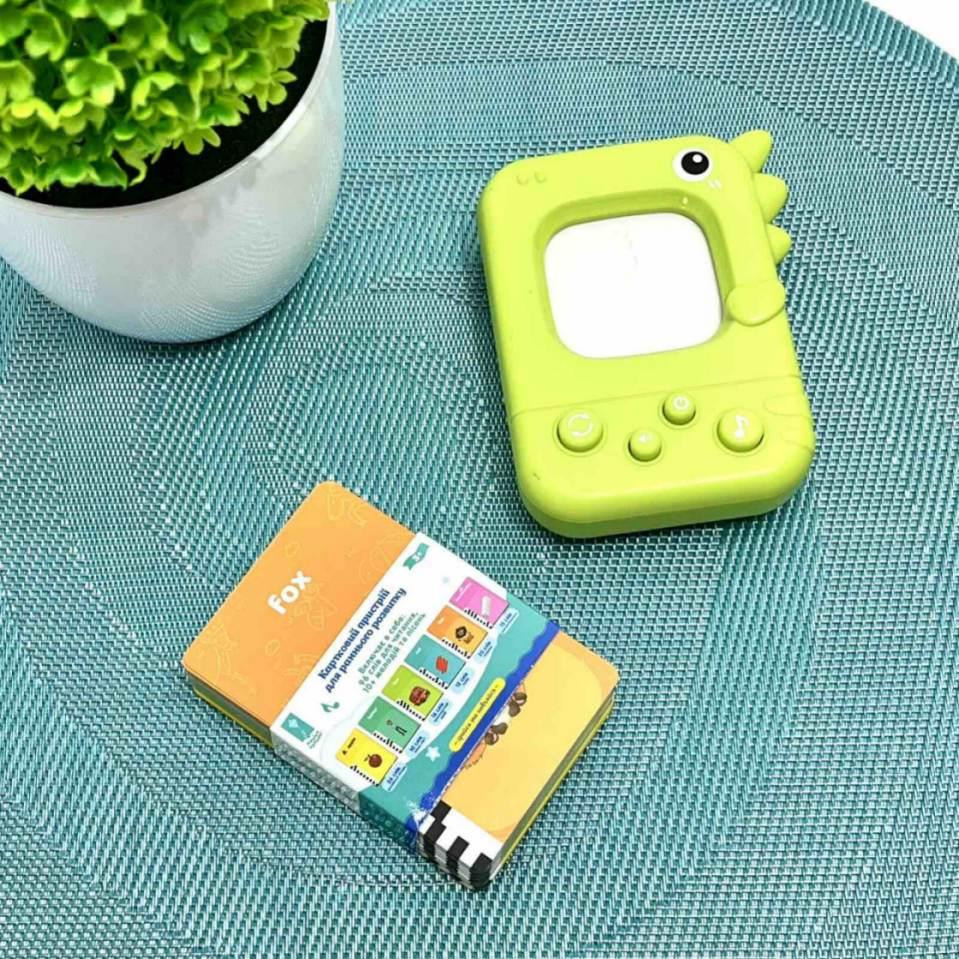 Карточний пристрій для раннього розвитку Країна Іграшок картки по 6 темам Зелений (PL-724-01) Чернігів - фото 2