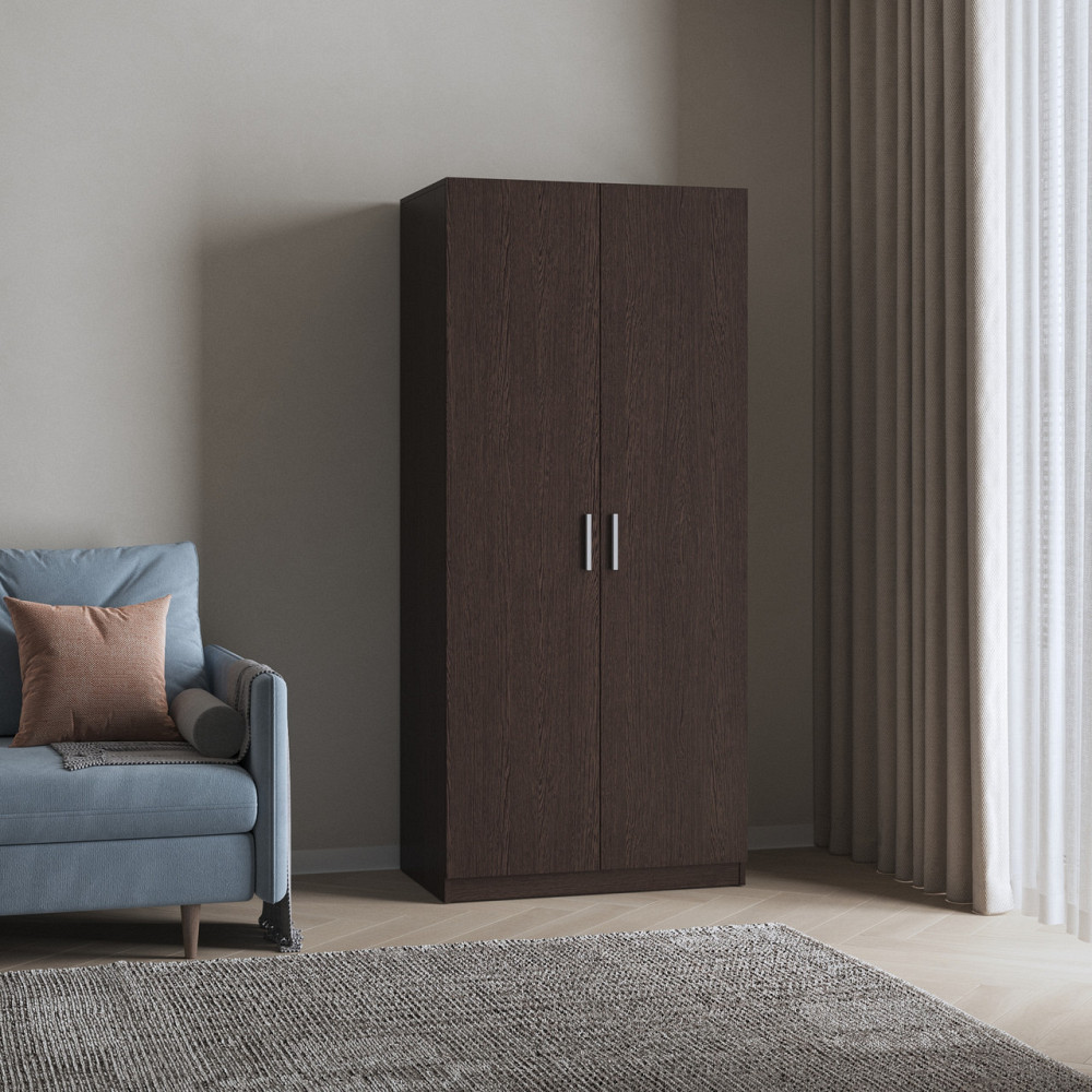 Шафа для одягу VAYS, 2-х дверна шафа M-54 Венге Темний Львів - фото 1