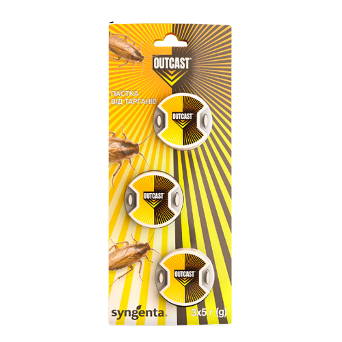 Пастка від тарганів 3*5гр Outcast Syngenta Житомир