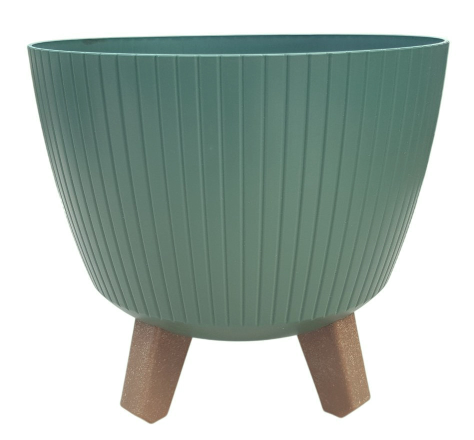 Горшок для растений PROSPERPLAST LAMIA DLAL240-2411U, зеленый Киев - изображение 1