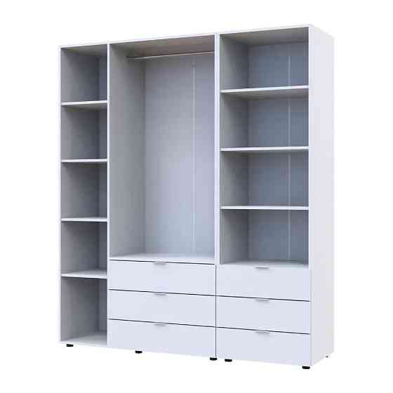 Шкаф для одежды Doros Гелар Белый 3ДСП с пеналом 176.2х49.5х203.4 (DRS-011919) Днепр