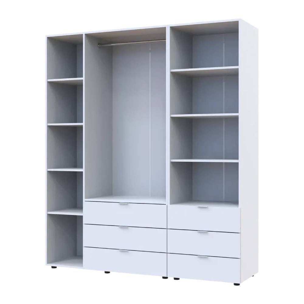 Шкаф для одежды Doros Гелар Белый 3ДСП с пеналом 176.2х49.5х203.4 (DRS-011919) Днепр - изображение 6